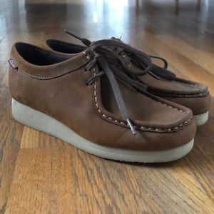 Brown Clarks in great condition!